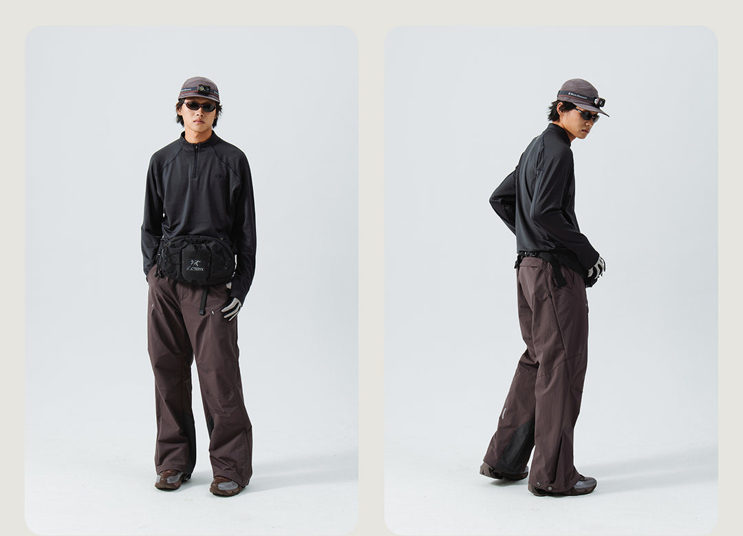 ストレートフィット ロングパンツ24BLCK002