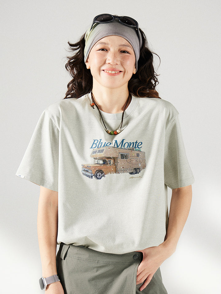 キャンピングカープリントTシャツ