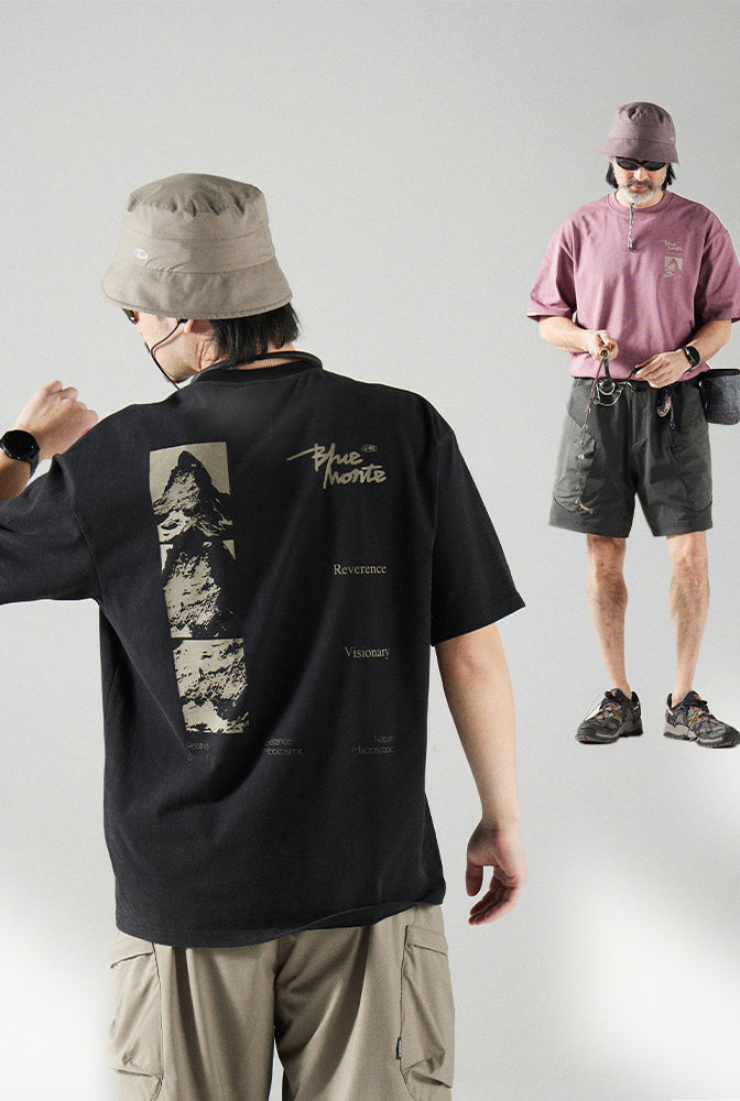 COOLMAX  マウンテンプリントTシャツ