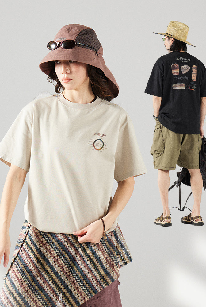COOLMAX  地層プリントTシャツ