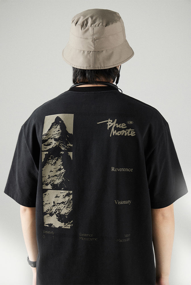 COOLMAX  マウンテンプリントTシャツ