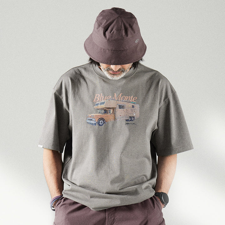 キャンピングカープリントTシャツ