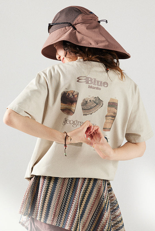 COOLMAX  地層プリントTシャツ
