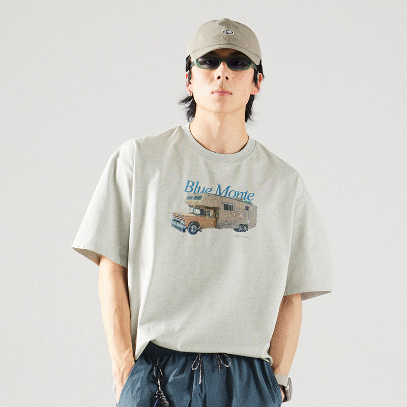 キャンピングカープリントTシャツ