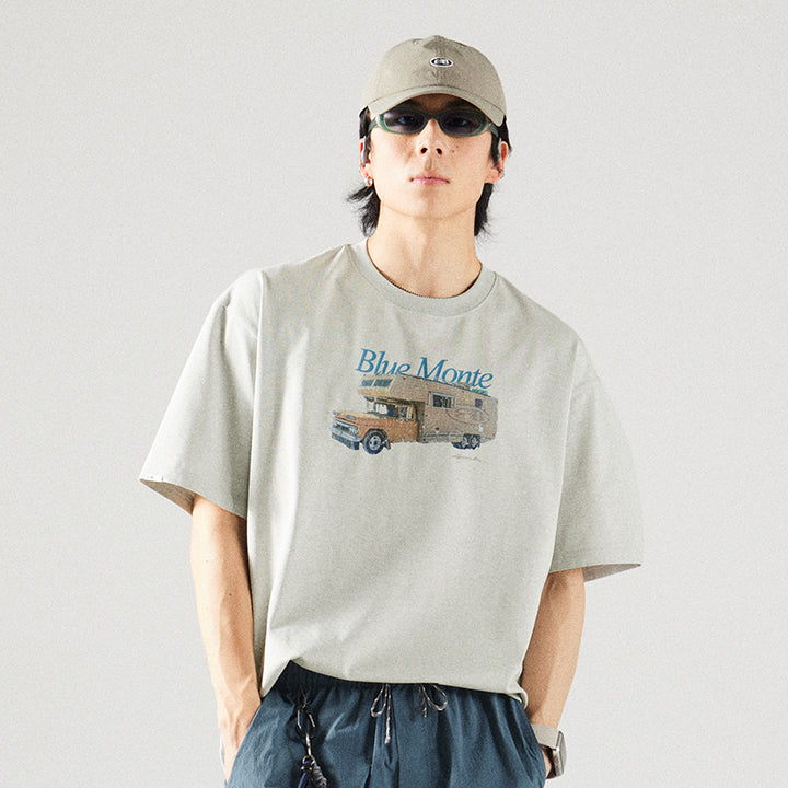 キャンピングカープリントTシャツ