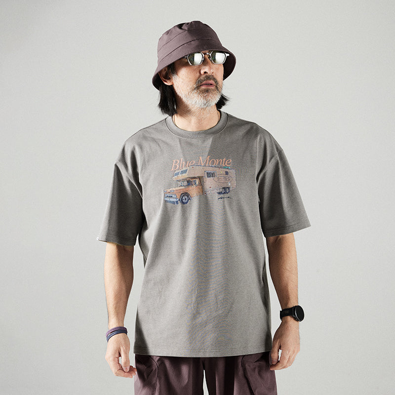 キャンピングカープリントTシャツ