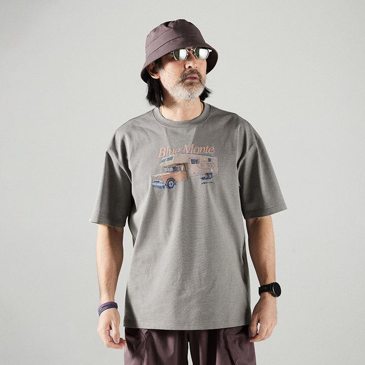 キャンピングカープリントTシャツ